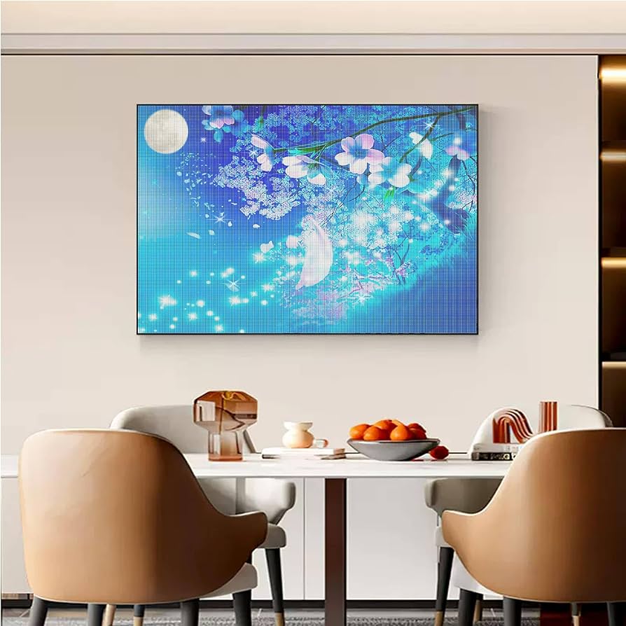 ☆ダイヤモンドアート☆完成品☆月 楽天市場】HAODEOO 5dダイヤモンドアート 月 5D ダイヤモンド